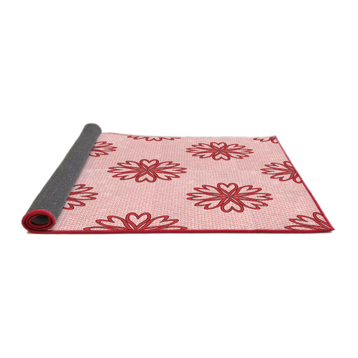 Thickness of Patterned Red Rug, pat2313rd