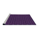 Sideview of Machine Washable Transitional Deep Purple Rug, wshpat2314pur