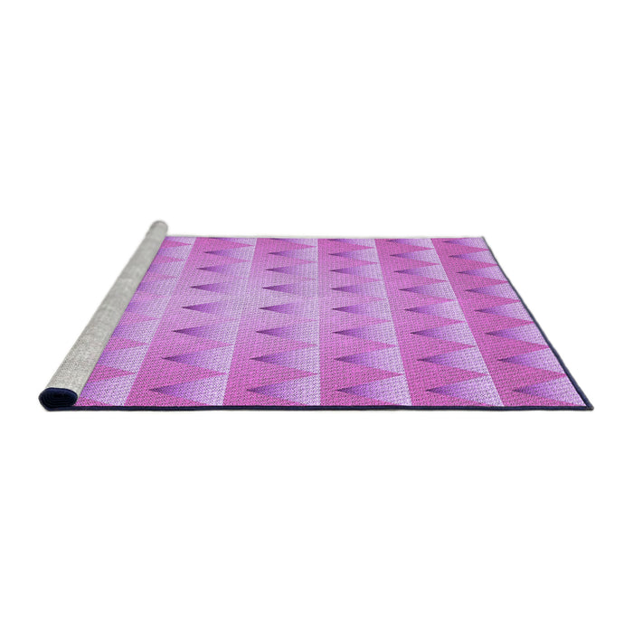 Sideview of Machine Washable Transitional Violet Purple Rug, wshpat2315pur