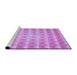 Sideview of Machine Washable Transitional Violet Purple Rug, wshpat2315pur