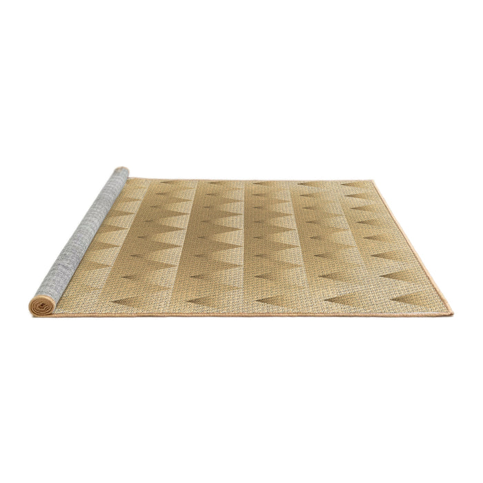 Sideview of Machine Washable Transitional Bronze Brown Rug, wshpat2316brn