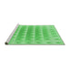 Sideview of Machine Washable Transitional Green Rug, wshpat2316grn