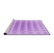 Sideview of Machine Washable Transitional Purple Rug, wshpat2316pur