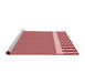 Sideview of Machine Washable Transitional Pastel Pink Rug, wshpat2318rd