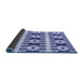 Thickness of Patterned Blue Rug, pat2320blu