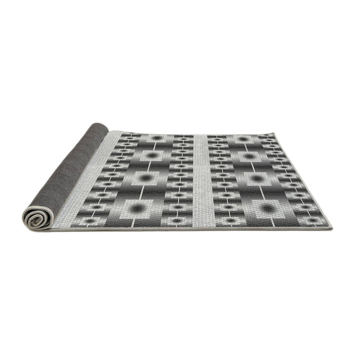 Thickness of Patterned Platinum Silver Gray Rug, pat2320gry