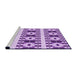 Sideview of Machine Washable Transitional Dark Orchid Purple Rug, wshpat2320pur