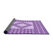 Thickness of Patterned Blossom Pink Rug, pat2323pur