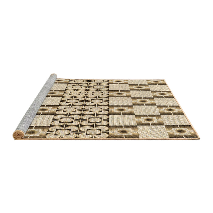 Sideview of Machine Washable Transitional Golden Blonde Gold Rug, wshpat2324brn