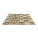 Sideview of Machine Washable Transitional Golden Blonde Gold Rug, wshpat2324brn