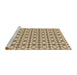 Sideview of Machine Washable Transitional Khaki Gold Rug, wshpat2325brn