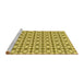 Sideview of Machine Washable Transitional Dark Yellow Green Rug, wshpat2325yw