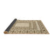 Thickness of Patterned Golden Blonde Gold Rug, pat2326brn