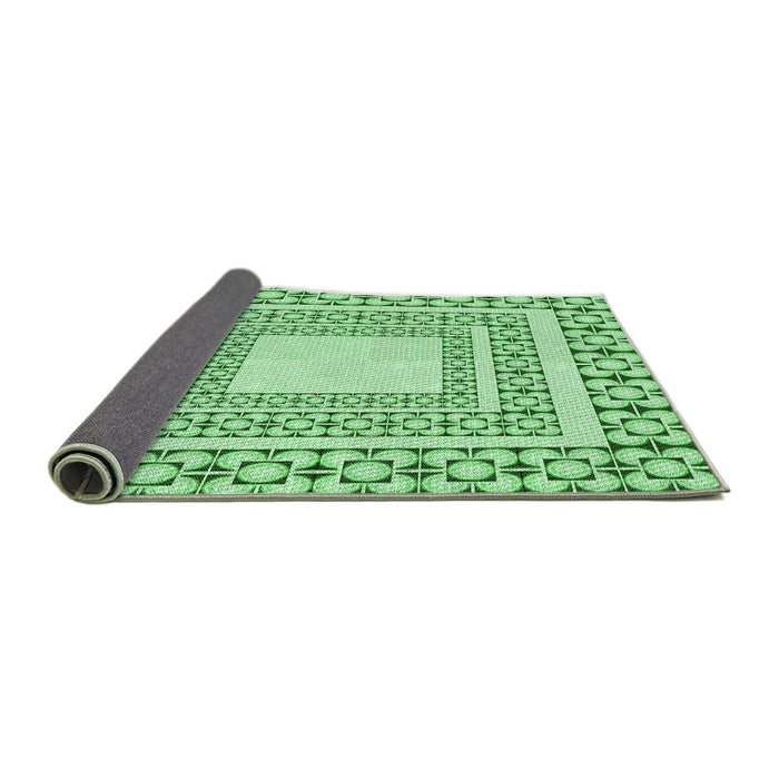 Thickness of Patterned Light Green Rug, pat2326grn