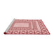 Sideview of Machine Washable Transitional Red Rug, wshpat2326rd