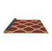 Thickness of Patterned Red Rug, pat2327brn