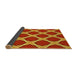 Thickness of Patterned Orange Rug, pat2327yw