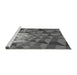 Sideview of Machine Washable Transitional Gray Rug, wshpat233gry