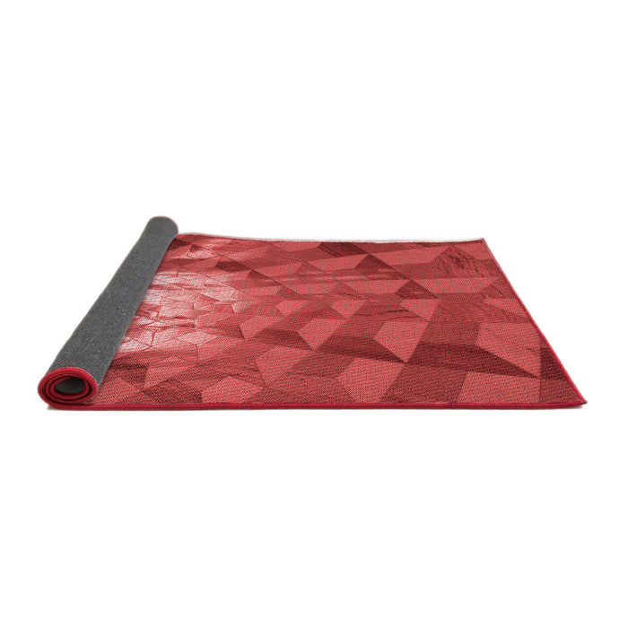 Thickness of Patterned Red Rug, pat233rd