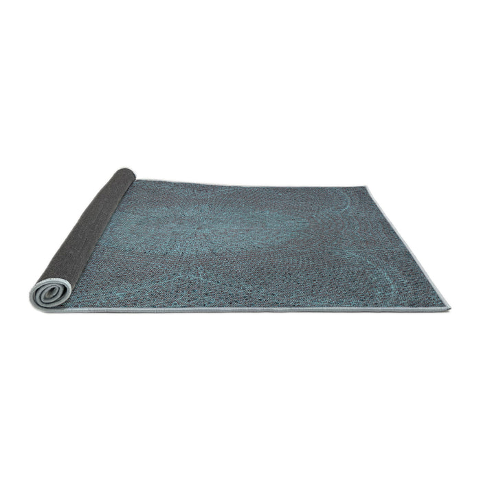 Thickness of Patterned Koi Blue Rug, pat2330lblu