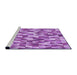 Sideview of Machine Washable Transitional Violet Purple Rug, wshpat2331pur