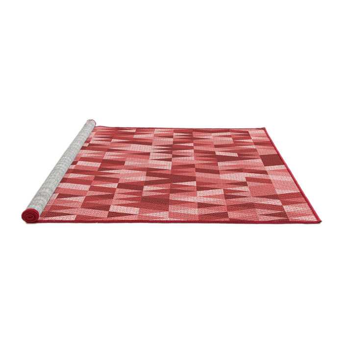 Sideview of Machine Washable Transitional Light Coral Pink Rug, wshpat2331rd