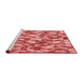 Sideview of Machine Washable Transitional Light Coral Pink Rug, wshpat2331rd