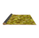 Thickness of Patterned Golden Brown Yellow Rug, pat2331yw