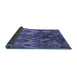 Thickness of Patterned Sky Blue Rug, pat2333blu