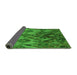 Thickness of Patterned Green Rug, pat2333grn