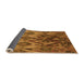 Thickness of Patterned Saddle Brown Rug, pat2333org