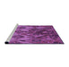 Sideview of Machine Washable Transitional Dark Magenta Purple Rug, wshpat2333pur