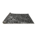 Thickness of Patterned Charcoal Black Rug, pat2334gry