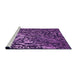 Sideview of Machine Washable Transitional Purple Rug, wshpat2334pur