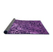 Thickness of Patterned Purple Rug, pat2334pur