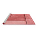 Sideview of Machine Washable Transitional Light Coral Pink Rug, wshpat2335rd