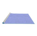 Sideview of Machine Washable Transitional Light Slate Blue Rug, wshpat2336blu