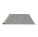 Sideview of Machine Washable Transitional Gray Rug, wshpat2336gry