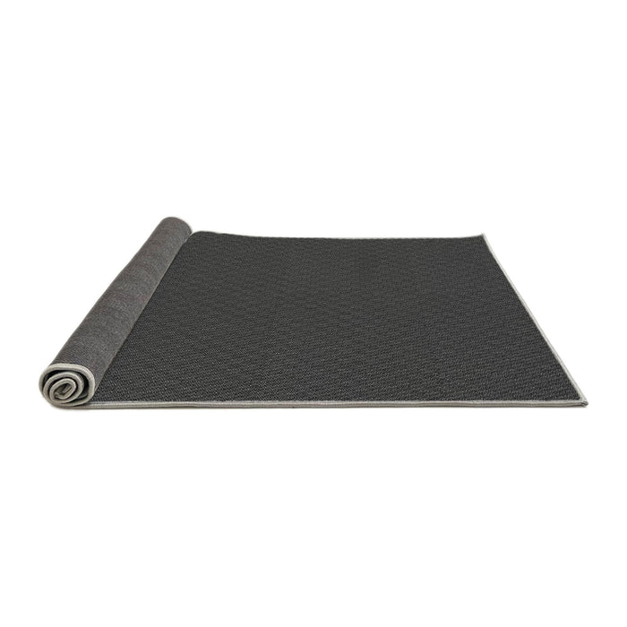 Thickness of Patterned Charcoal Black Rug, pat2339gry