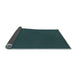 Thickness of Patterned Teal Green Rug, pat2339lblu