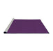 Sideview of Machine Washable Transitional Dark Orchid Purple Rug, wshpat2339pur