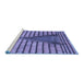 Sideview of Machine Washable Transitional Purple Mimosa Purple Rug, wshpat234blu