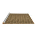 Sideview of Machine Washable Transitional Red Brown Rug, wshpat2341brn