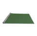 Sideview of Machine Washable Transitional Lime Green Rug, wshpat2345lblu