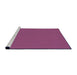 Sideview of Machine Washable Transitional Burnt Pink Rug, wshpat2345pur