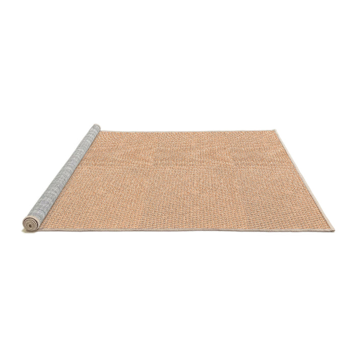 Sideview of Machine Washable Transitional Pastel Orange Rug, wshpat2347org