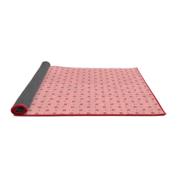Thickness of Patterned Baby Pink Rug, pat2349rd