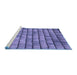 Sideview of Machine Washable Transitional Deep Periwinkle Purple Rug, wshpat235blu