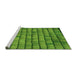 Sideview of Machine Washable Transitional Green Rug, wshpat235grn