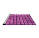 Sideview of Machine Washable Transitional Medium Violet Red Pink Rug, wshpat235pur